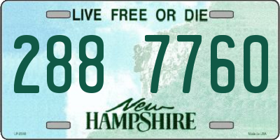 NH license plate 2887760