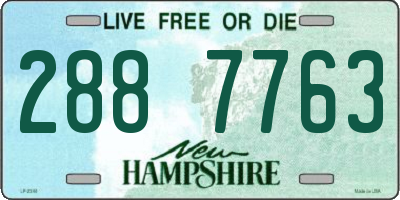 NH license plate 2887763