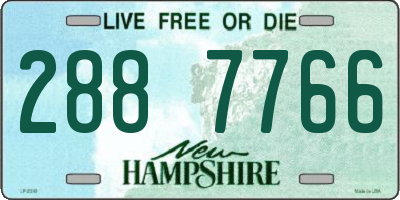 NH license plate 2887766