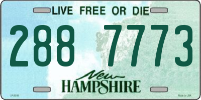 NH license plate 2887773