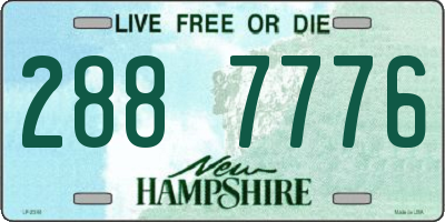 NH license plate 2887776