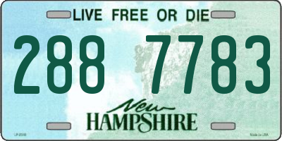 NH license plate 2887783
