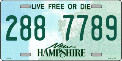 NH license plate 2887789