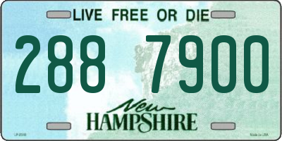 NH license plate 2887900