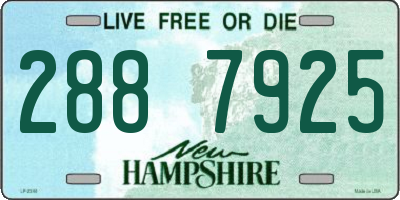 NH license plate 2887925