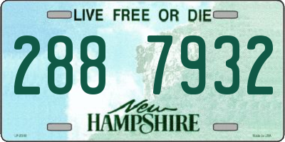 NH license plate 2887932