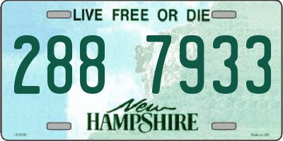 NH license plate 2887933