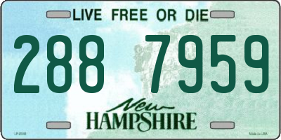 NH license plate 2887959