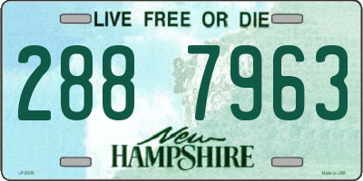 NH license plate 2887963