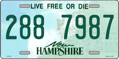 NH license plate 2887987