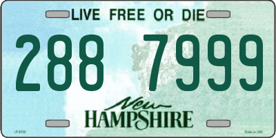 NH license plate 2887999