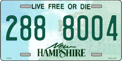 NH license plate 2888004