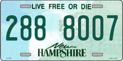 NH license plate 2888007