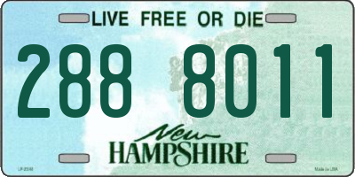 NH license plate 2888011