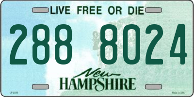 NH license plate 2888024