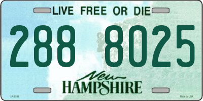 NH license plate 2888025