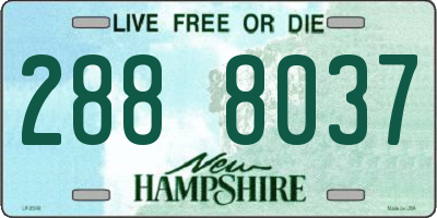 NH license plate 2888037