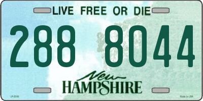 NH license plate 2888044