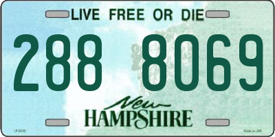 NH license plate 2888069