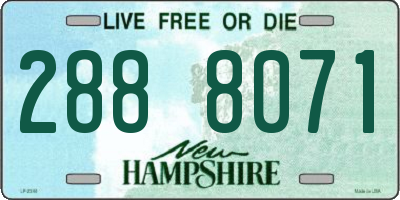 NH license plate 2888071