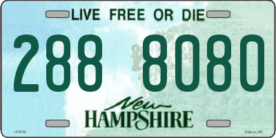 NH license plate 2888080