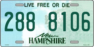NH license plate 2888106