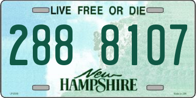 NH license plate 2888107