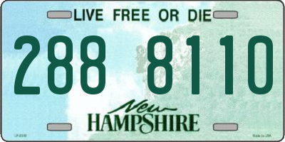 NH license plate 2888110