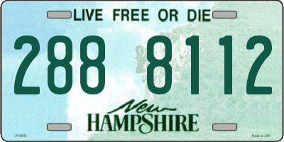 NH license plate 2888112