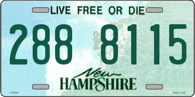 NH license plate 2888115