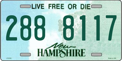 NH license plate 2888117
