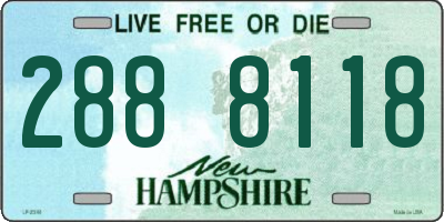 NH license plate 2888118