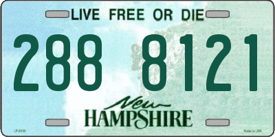 NH license plate 2888121
