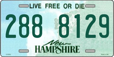 NH license plate 2888129