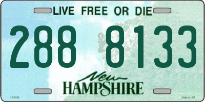 NH license plate 2888133