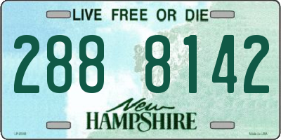 NH license plate 2888142