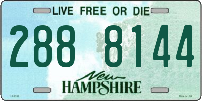 NH license plate 2888144