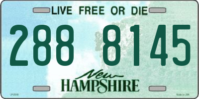 NH license plate 2888145