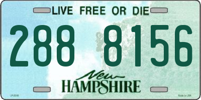 NH license plate 2888156