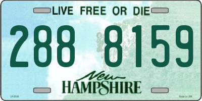 NH license plate 2888159