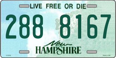 NH license plate 2888167
