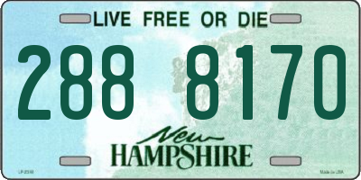 NH license plate 2888170