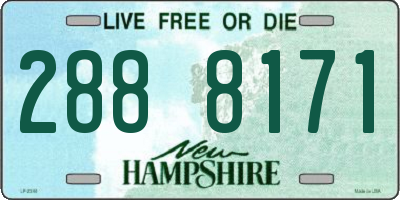 NH license plate 2888171