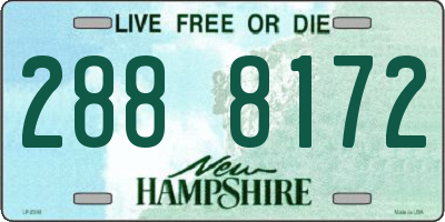 NH license plate 2888172