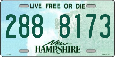 NH license plate 2888173