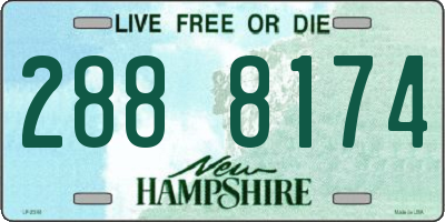 NH license plate 2888174