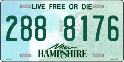 NH license plate 2888176