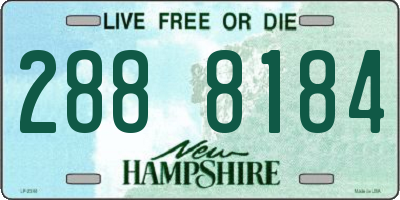 NH license plate 2888184