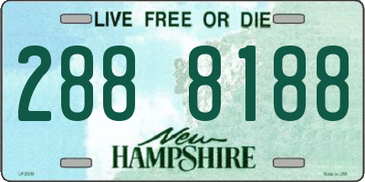 NH license plate 2888188