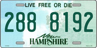 NH license plate 2888192